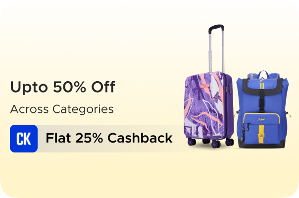 Skybags: Upto 50% Off Across Categories + Flat 25% CashKaro Cashback